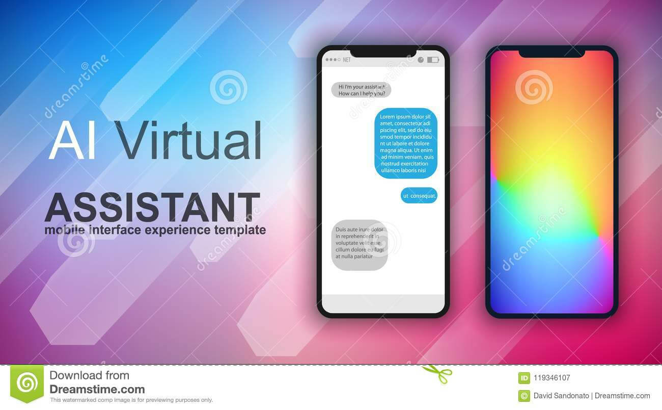 Brochure Layout Mobile Ai Artificial Intelligent Chat Bot With Regard To Ai Brochure Templates Free Download