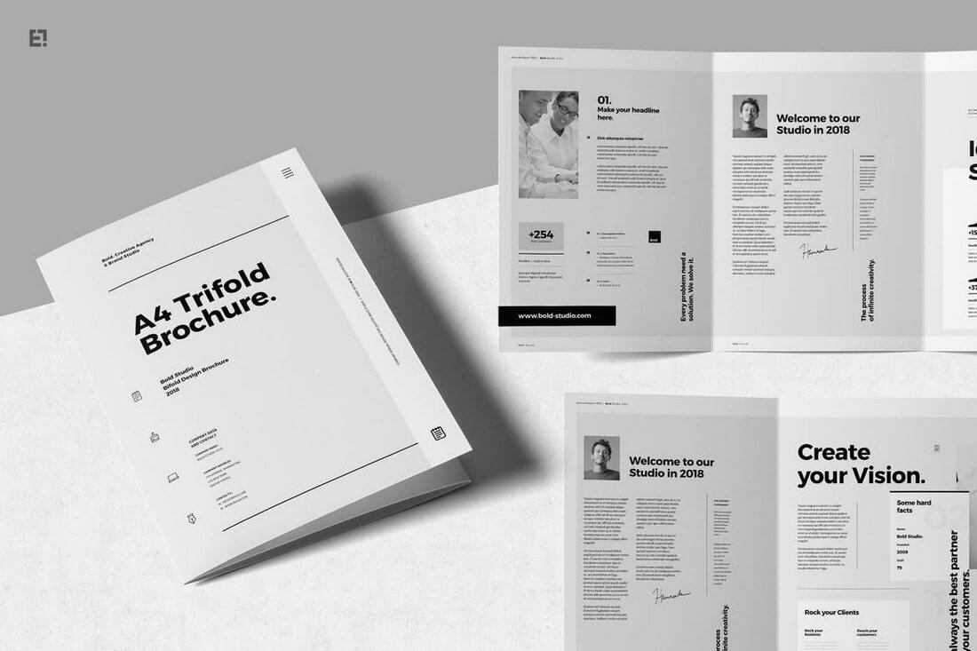 Brochure Templates | Design Shack Intended For Letter Size Brochure Template