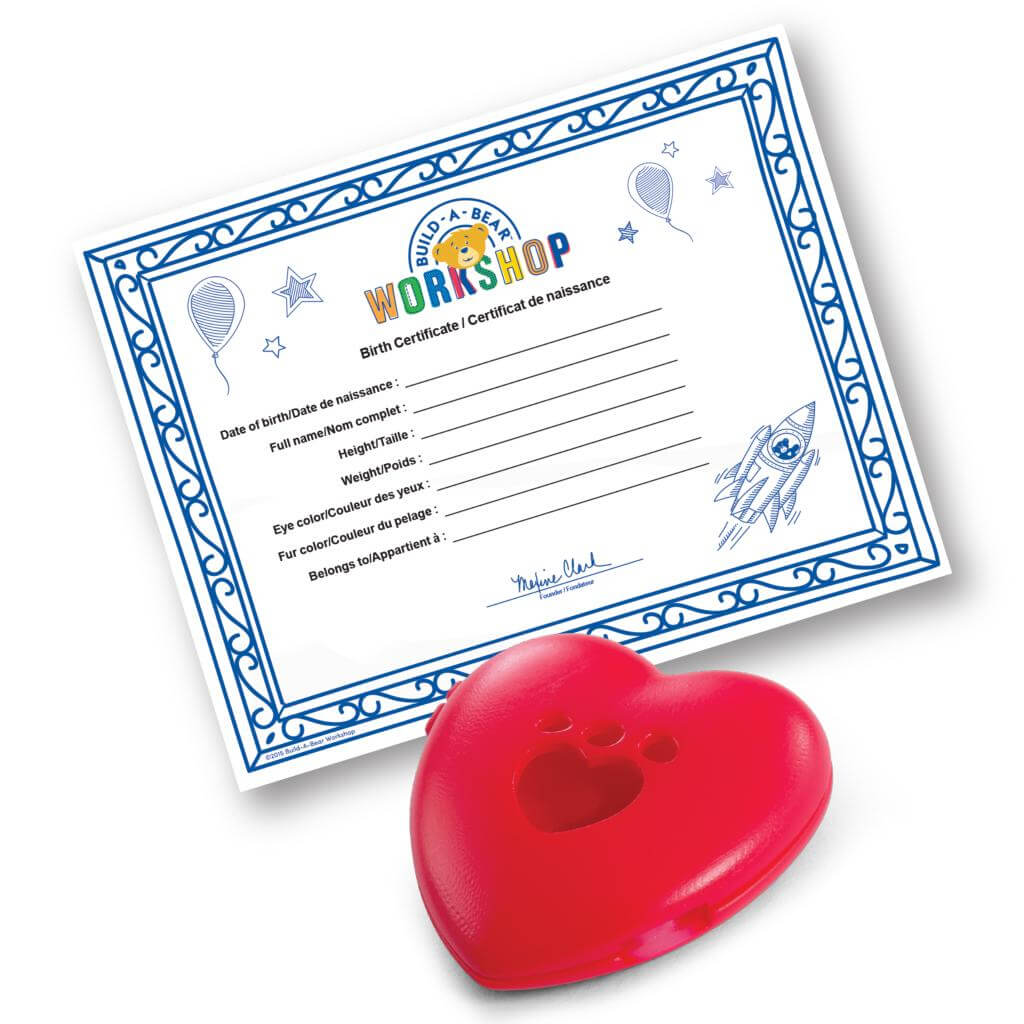 Build A Bear Build A Bear Workshop® Furry  - Spin Master With Regard To Build A Bear Birth Certificate Template