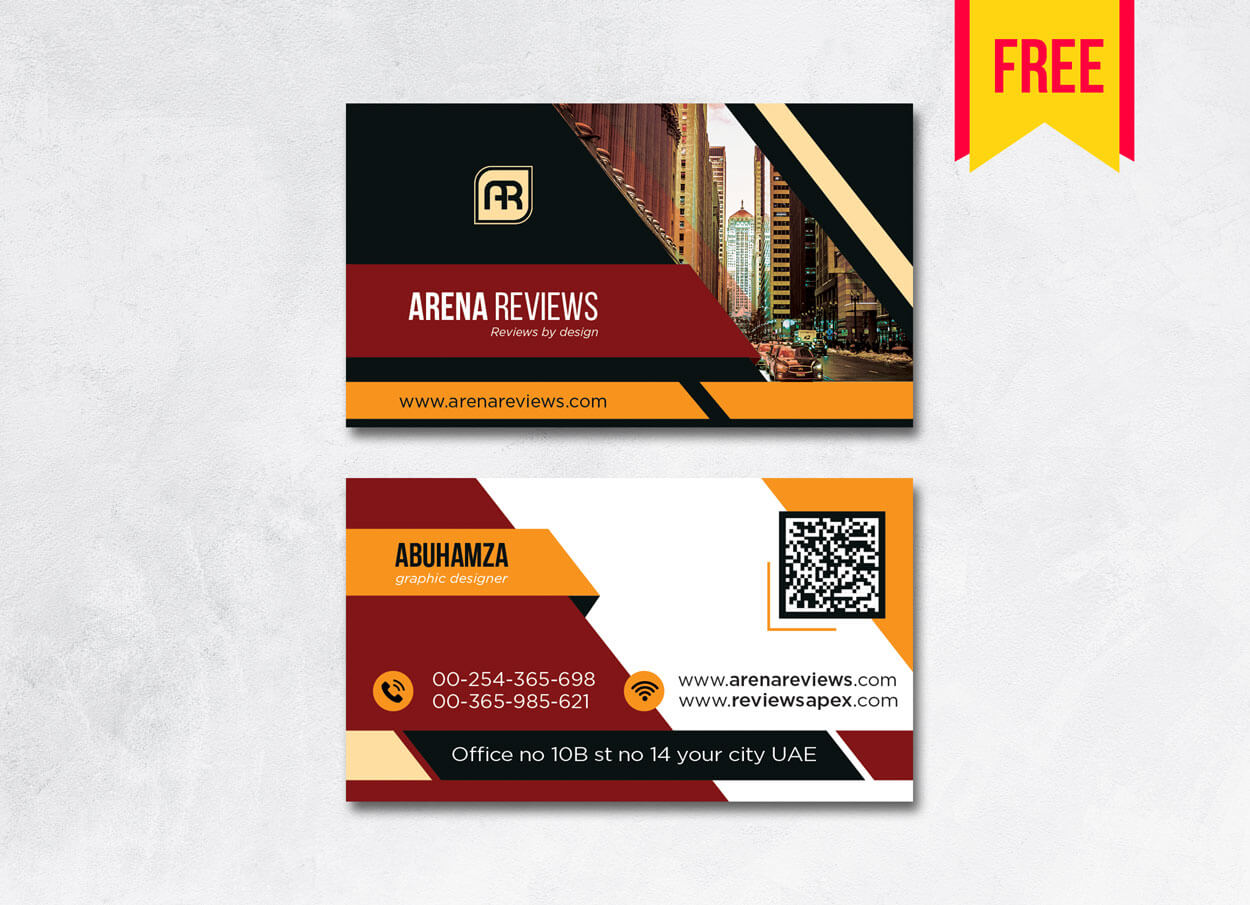 Building Business Card Design Psd – Free Download | Arenareviews For Download Visiting Card Templates