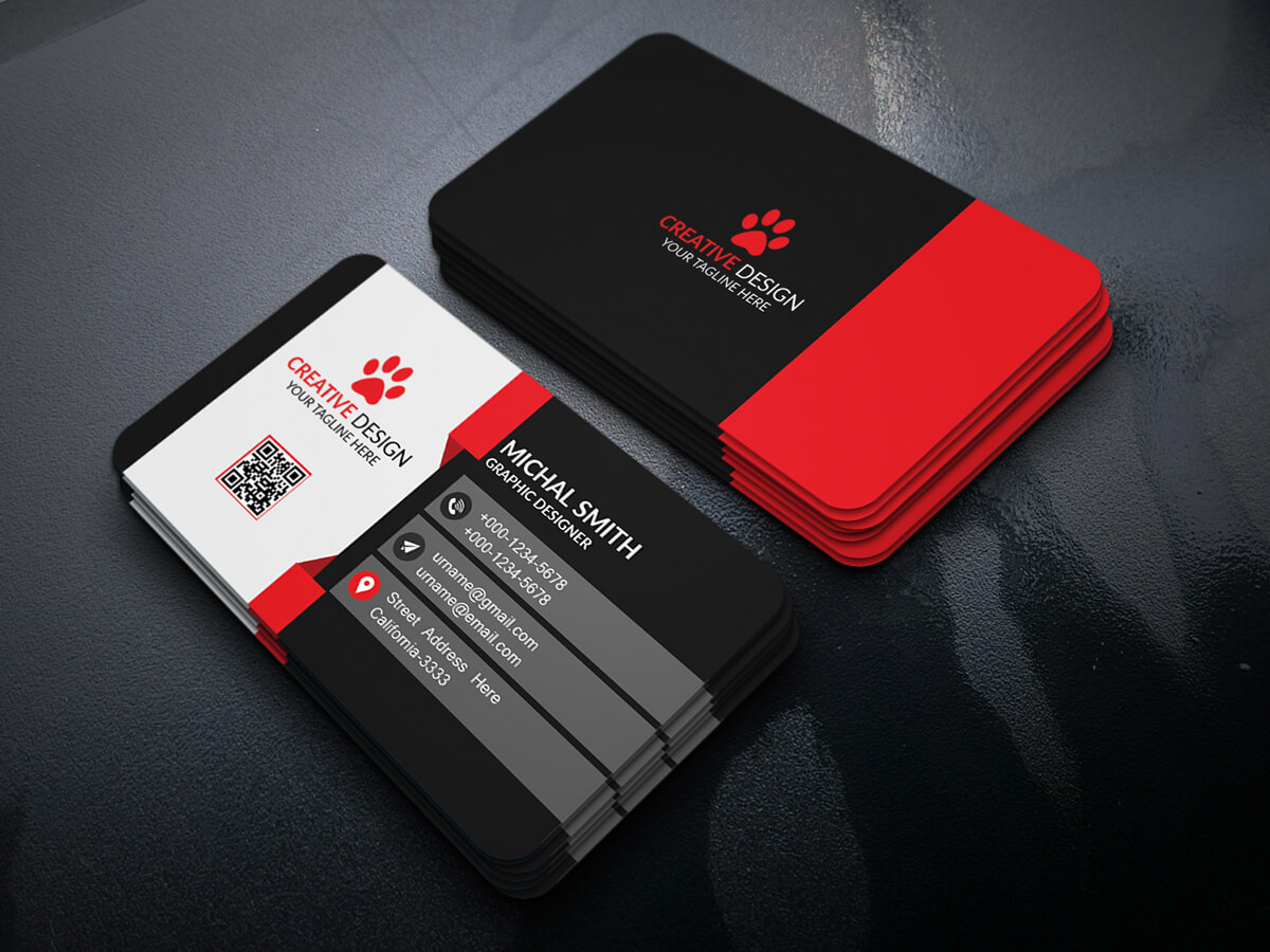 Business Card Design (Free Psd) On Behance For Visiting Card Psd Template Free Download