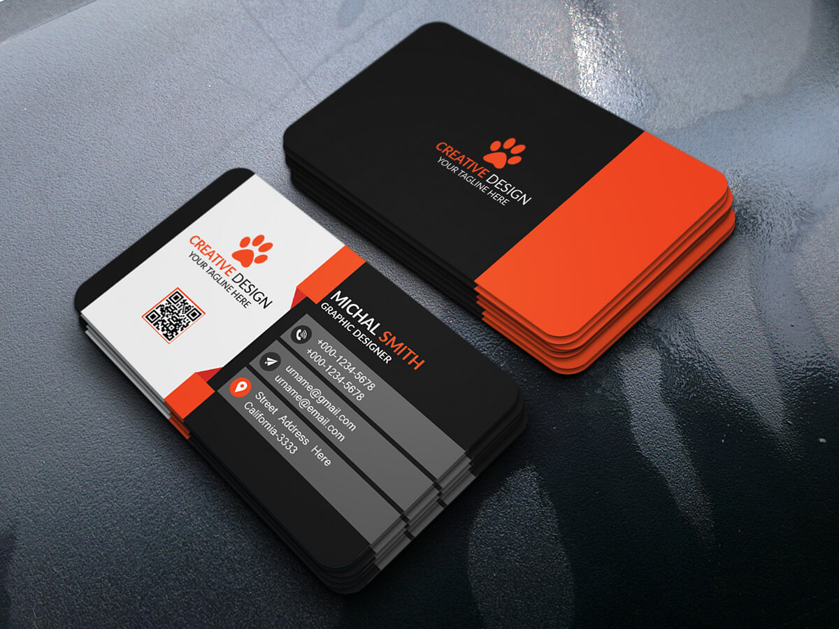 Business Card Design (Free Psd) On Behance In Free Bussiness Card Template