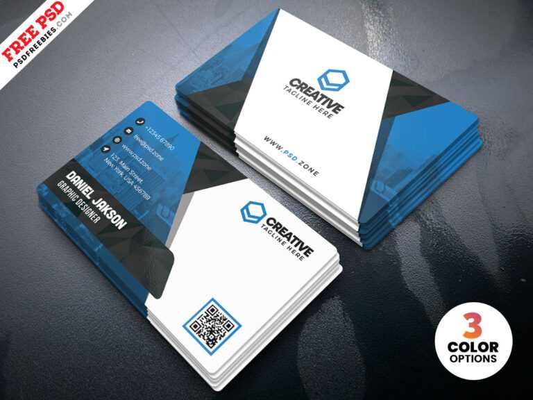 Business Card Size Template Psd