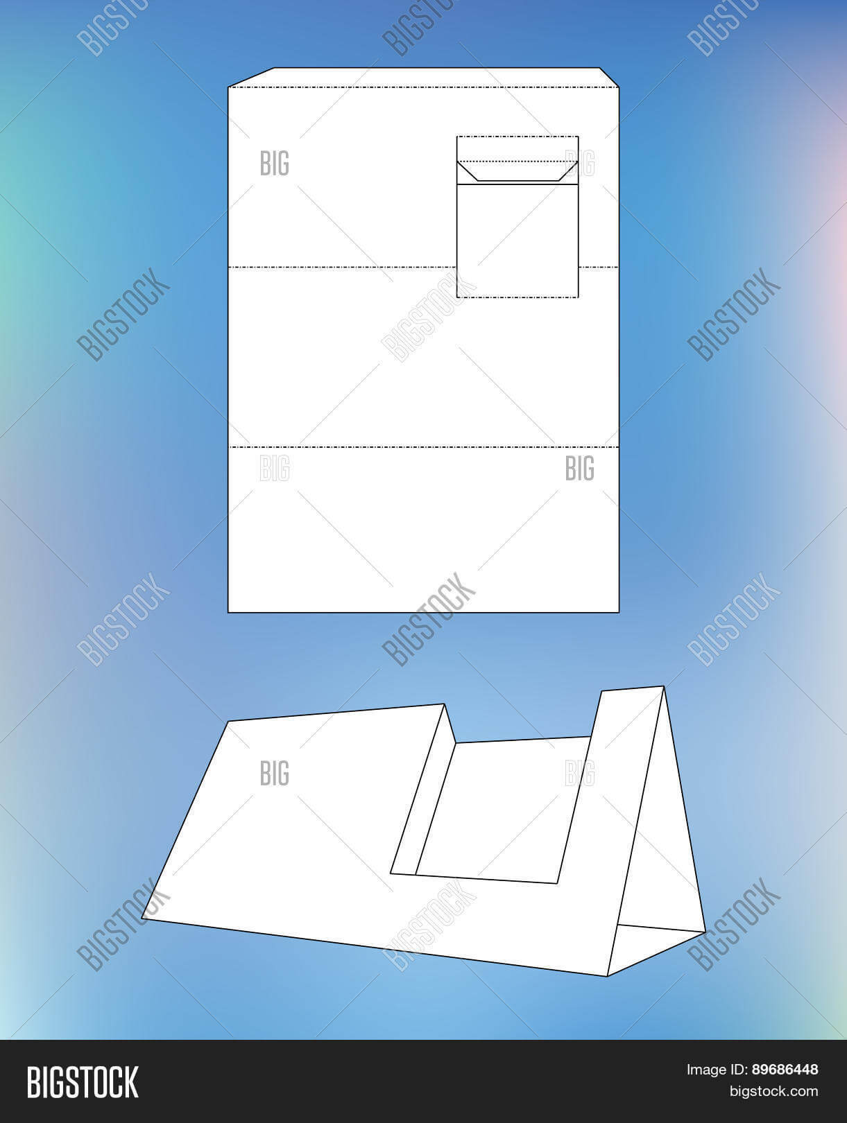 Business Card Display Vector & Photo (Free Trial) | Bigstock In Card Stand Template