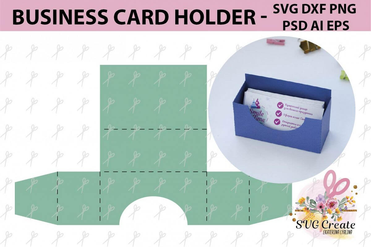 Business Card Holder Template Stand Paper Organiser Box Inside Card Stand Template