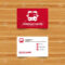 Business Card Template. Bus Sign Icon. Public Transport With.. With Transport Business Cards Templates Free