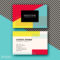 Business Card Template Designs | Pop Geometric Inside Front And Back Business Card Template Word