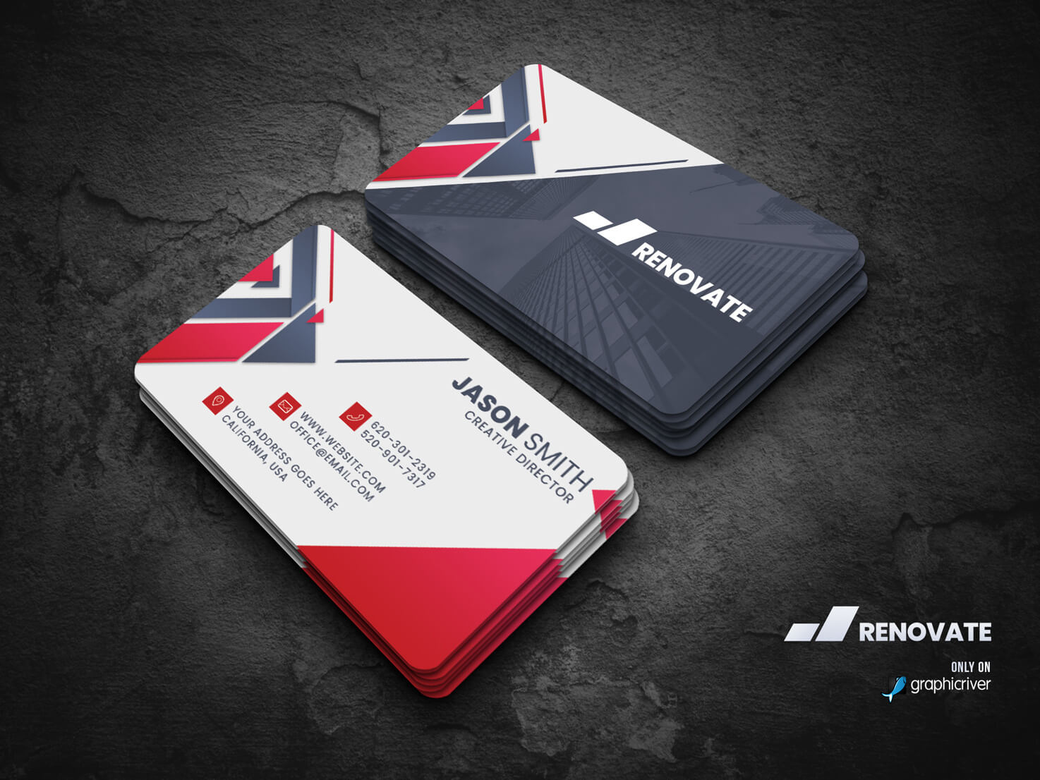 Business Card Template Psddalibor Stankovic On Dribbble Intended For Photoshop Business Card Template With Bleed