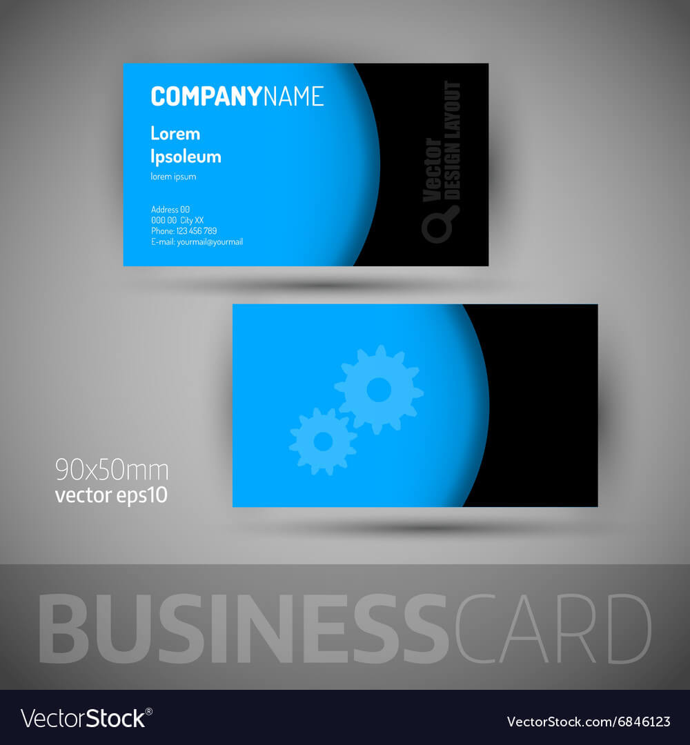 Business Card Template With Sample Texts Inside Calling Card Free Template