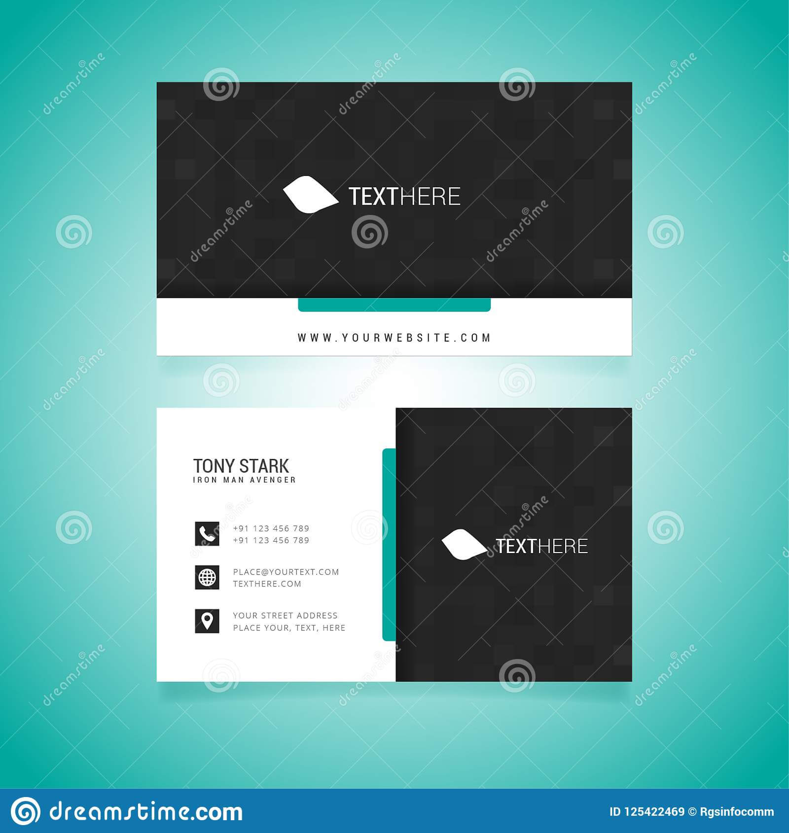 Business Card Vector Template Stock Vector – Illustration Of Throughout Adobe Illustrator Card Template