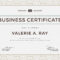 Business Certificate Sample – Calep.midnightpig.co Pertaining To Ownership Certificate Template