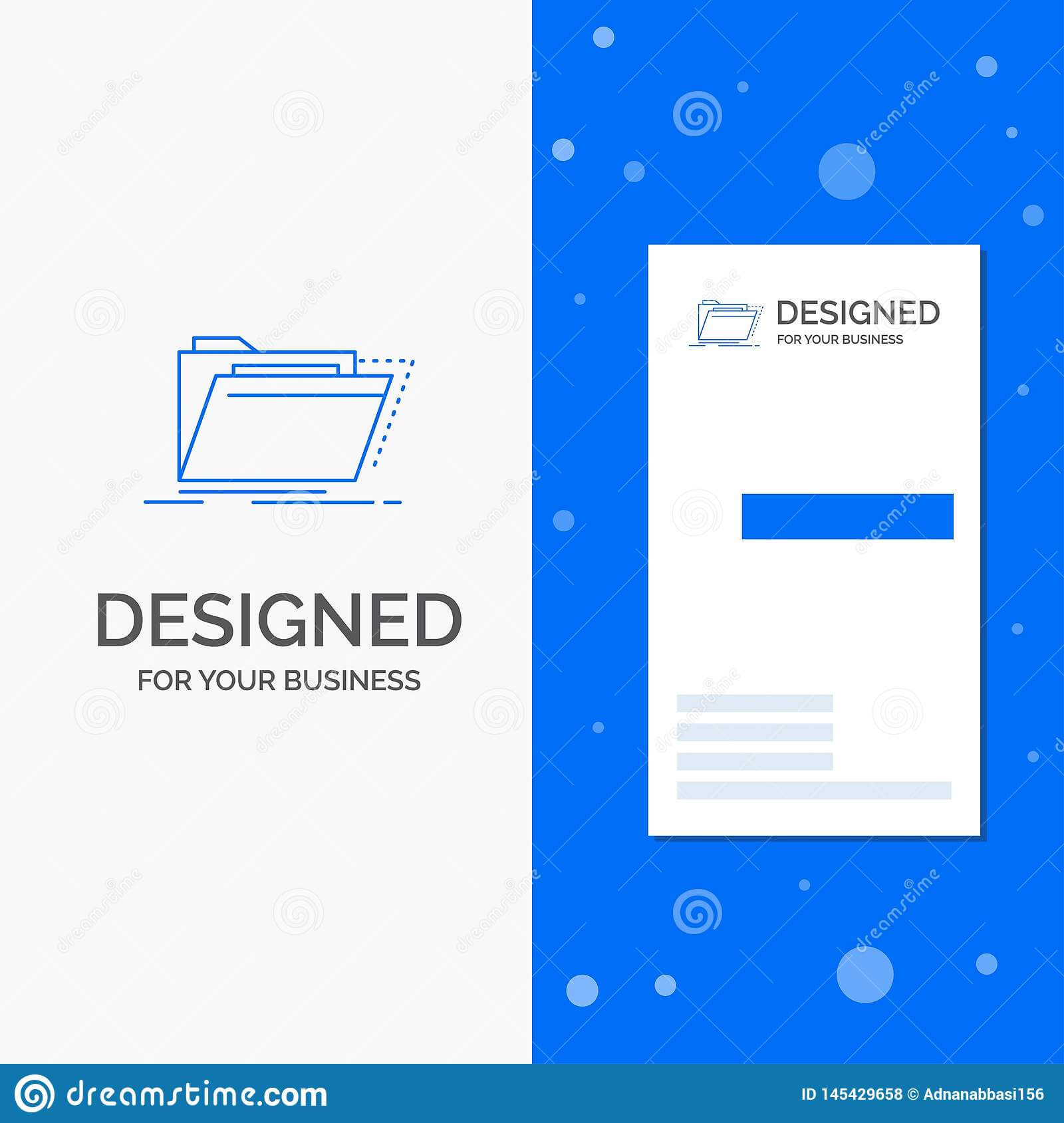 Business Logo For Archive, Catalog, Directory, Files, Folder Inside Library Catalog Card Template