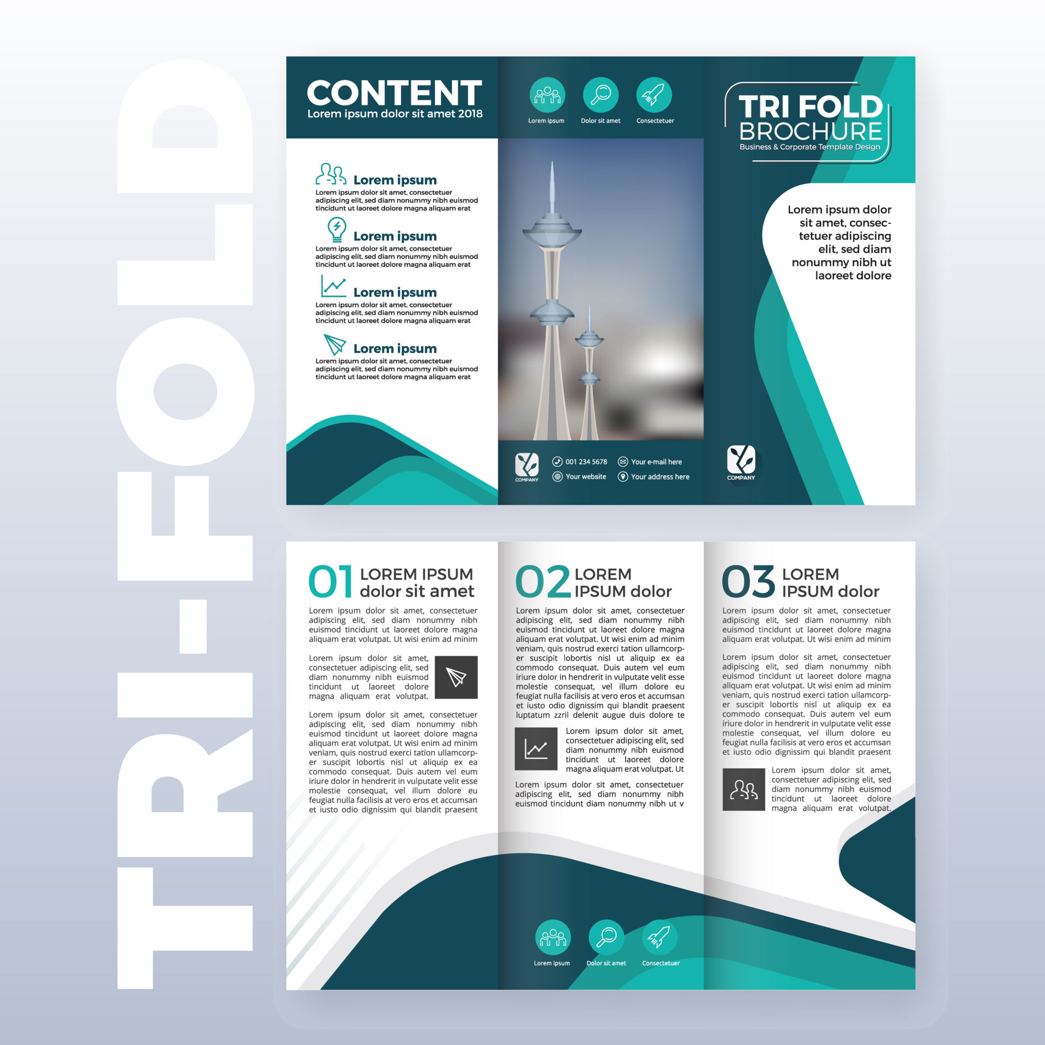 business-tri-fold-brochure-template-design-with-turquoise-in-tri-fold