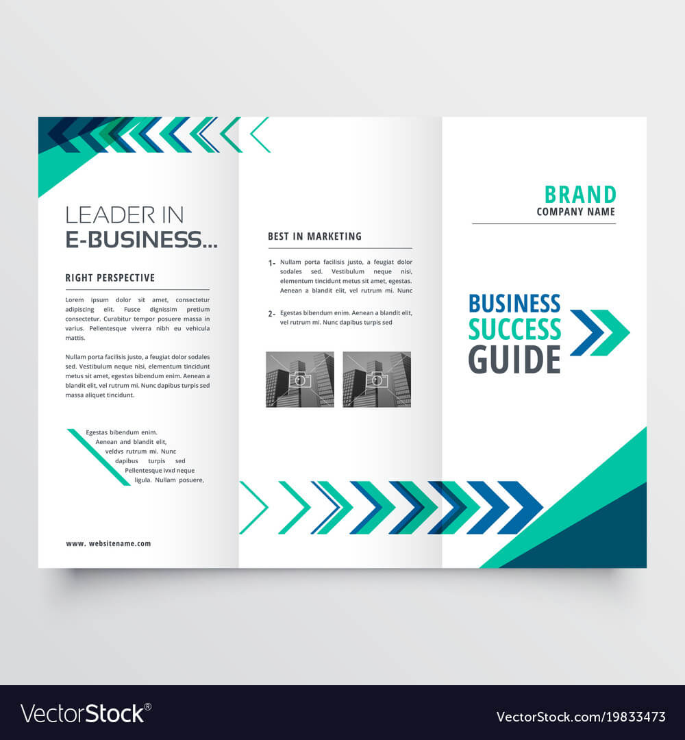 Business Tri Fold Brochure Template Design With Within Adobe Illustrator Brochure Templates Free Download