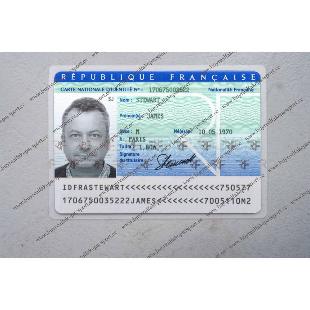 Buy French Original Id Card Online, Fake National Id Card Of With Regard To French Id Card Template