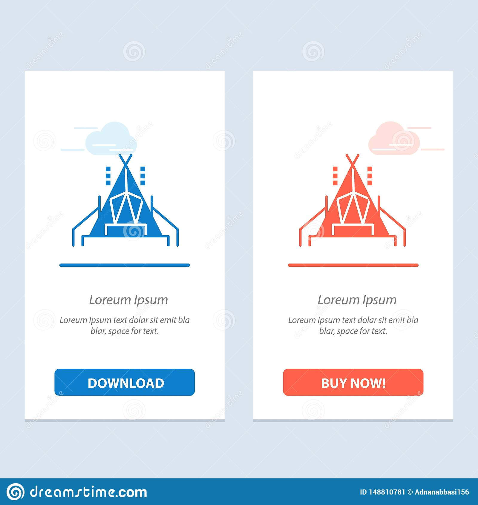 Camp, Tent, Camping Blue And Red Download And Buy Now Web In Free Tent Card Template Downloads