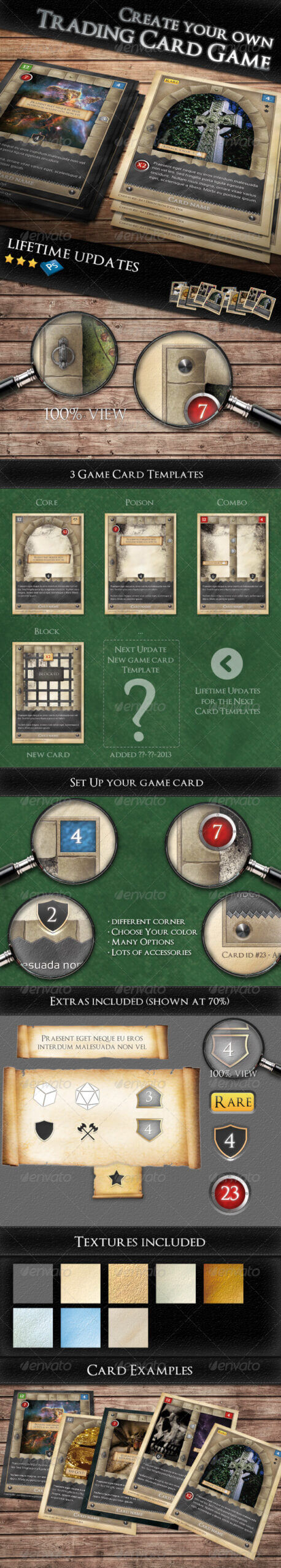 Card Game Graphics, Designs & Templates From Graphicriver In Card Game Template Maker
