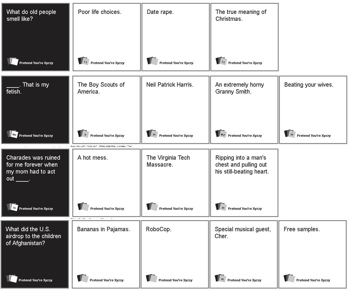 Cards Against Humanity 4Th Expansion Pdf Free – Clcsfr With Regard To Cards Against Humanity Template