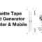 Cassette Tape J Card Template Generator Easy Mixtape Artwork Maker Computer  Ios Android Inside Cassette J Card Template