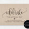 Celebrate Invitations - Dalep.midnightpig.co within Celebrate It Templates Place Cards
