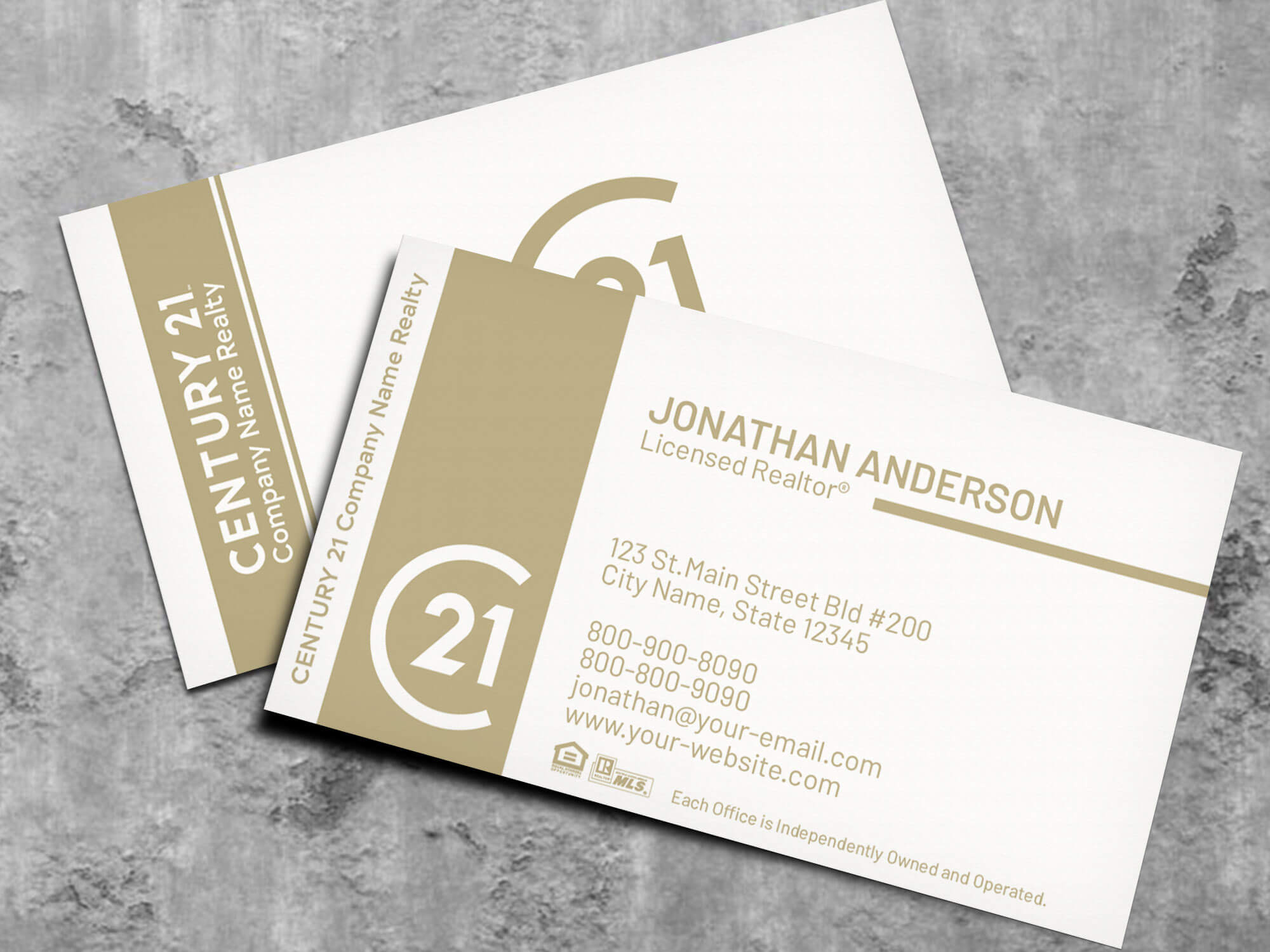 Century 21 Business Card Template 18030Wg – Nusacreative With Regard To Coldwell Banker Business Card Template