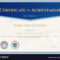 Certificate Achievement Template Blue Theme Inside Certificate Of Accomplishment Template Free
