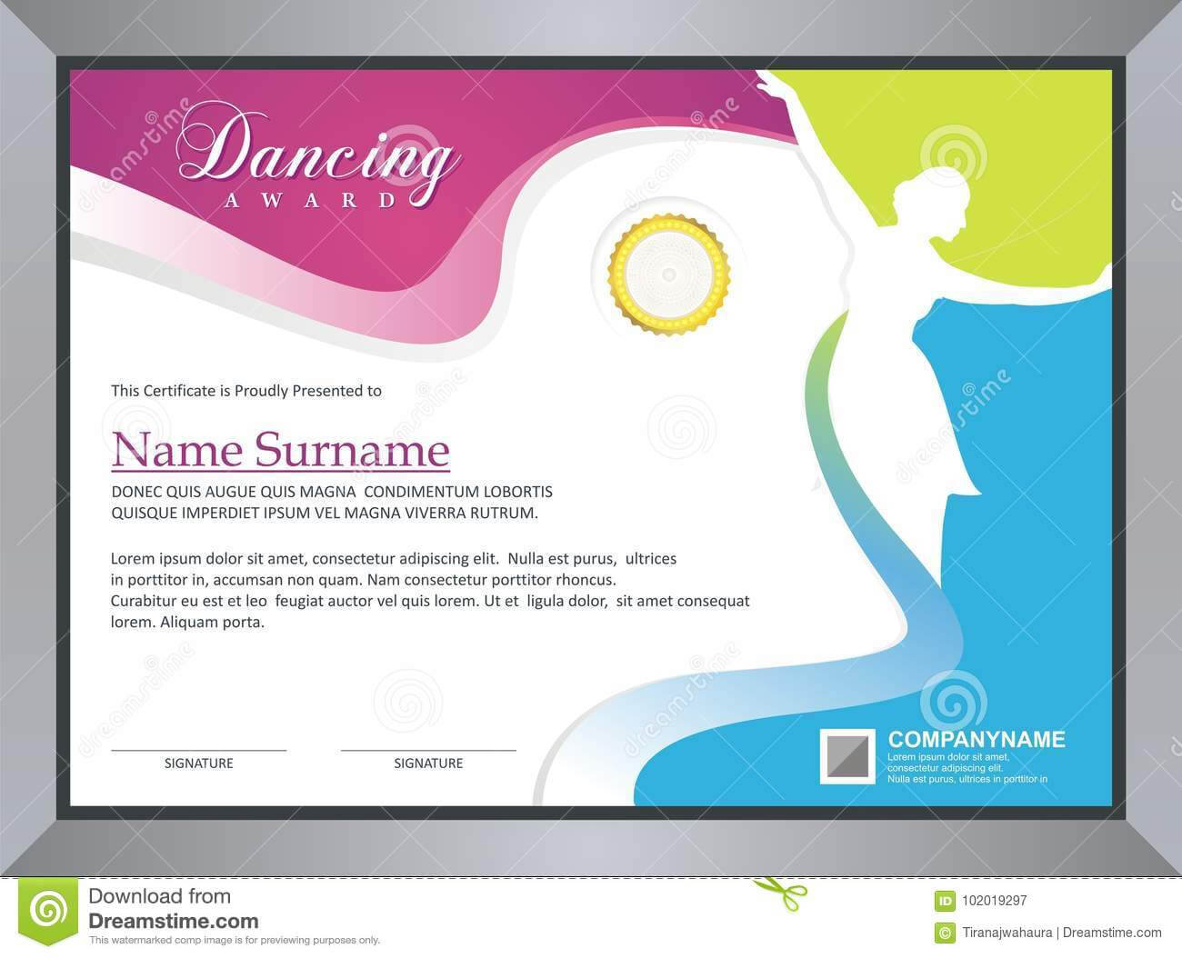 Certificate For Dance Competition – Calep.midnightpig.co Pertaining To Dance Certificate Template