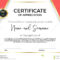 Certificate Of Appreciation Or Achievement With Award Badge Intended For Formal Certificate Of Appreciation Template
