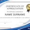 Certificate Of Appreciation Template Free Word - Calep in Free Certificate Of Appreciation Template Downloads