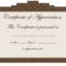 Certificate Of Appreciation Template.nice Editable Pertaining To Certificate Of Appreciation Template Free Printable