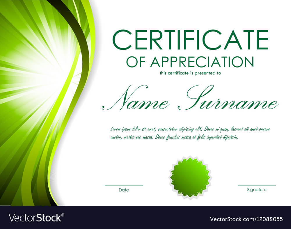Certificate Of Appreciation Template Pertaining To Free Certificate Of Appreciation Template Downloads
