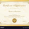 Certificate Of Appreciation Template With Regard To In Appreciation Certificate Templates