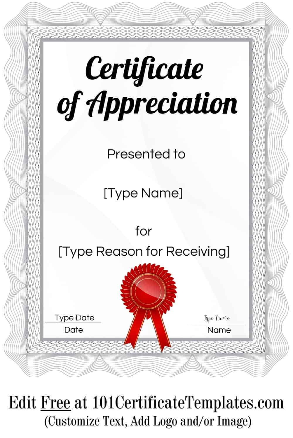 Certificate Of Appreciation Throughout Certificate Of Attainment Template