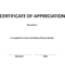 Certificate Of Appreciation Word Example | Templates At Pertaining To Certificate Of Appearance Template