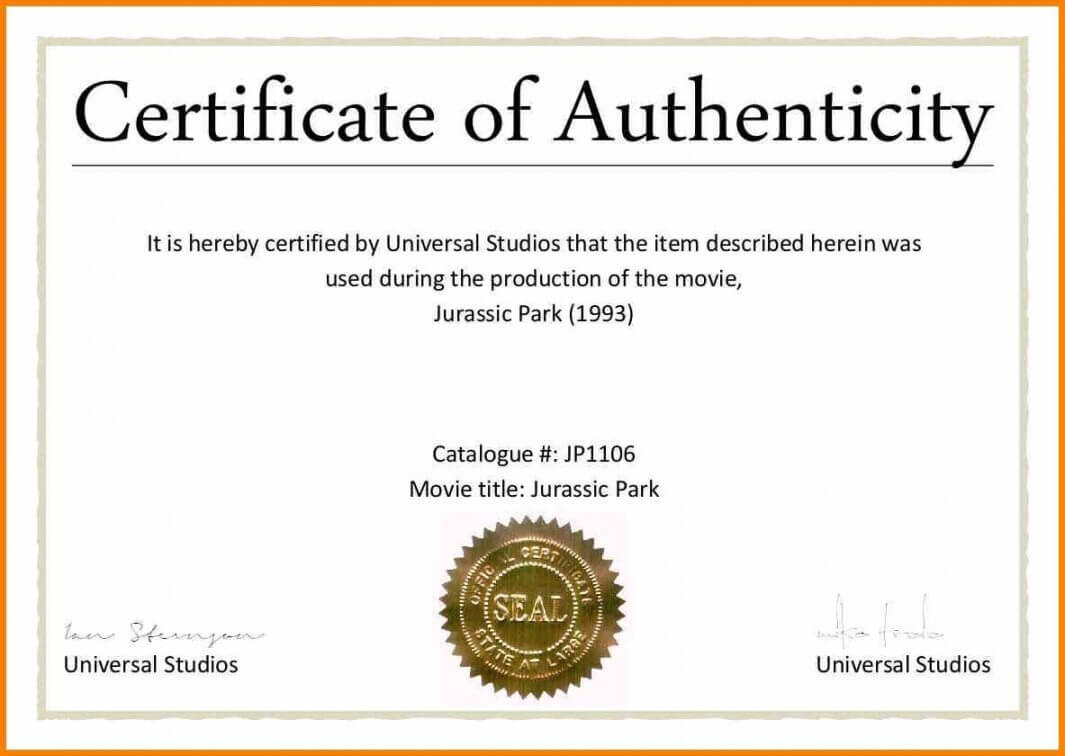 Certificate Of Authenticity Template - Calep.midnightpig.co In Photography Certificate Of Authenticity Template