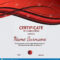 Certificate Of Completion Template With Dynamic Red And Regarding Gymnastics Certificate Template