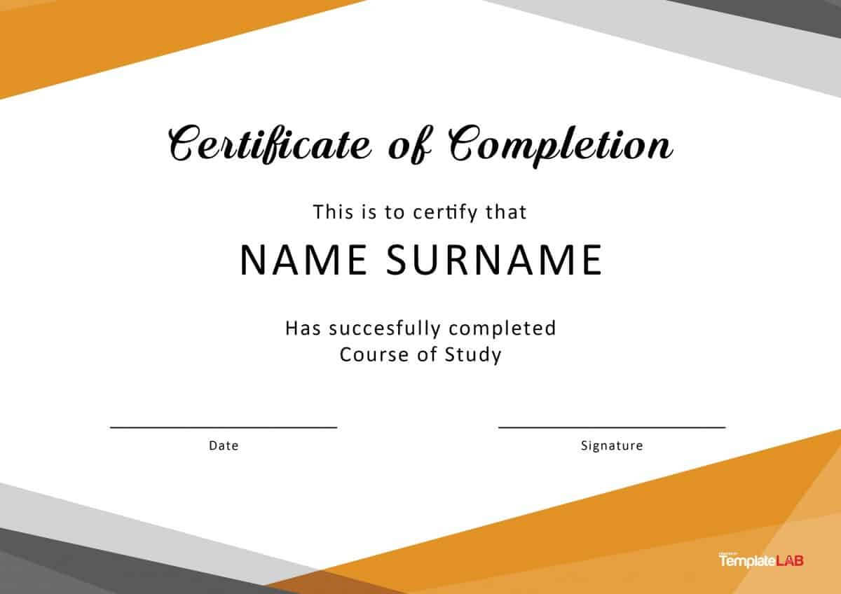 Certificate Of Completion Template Word – Calep.midnightpig.co Intended For Certificate Of Completion Template Word