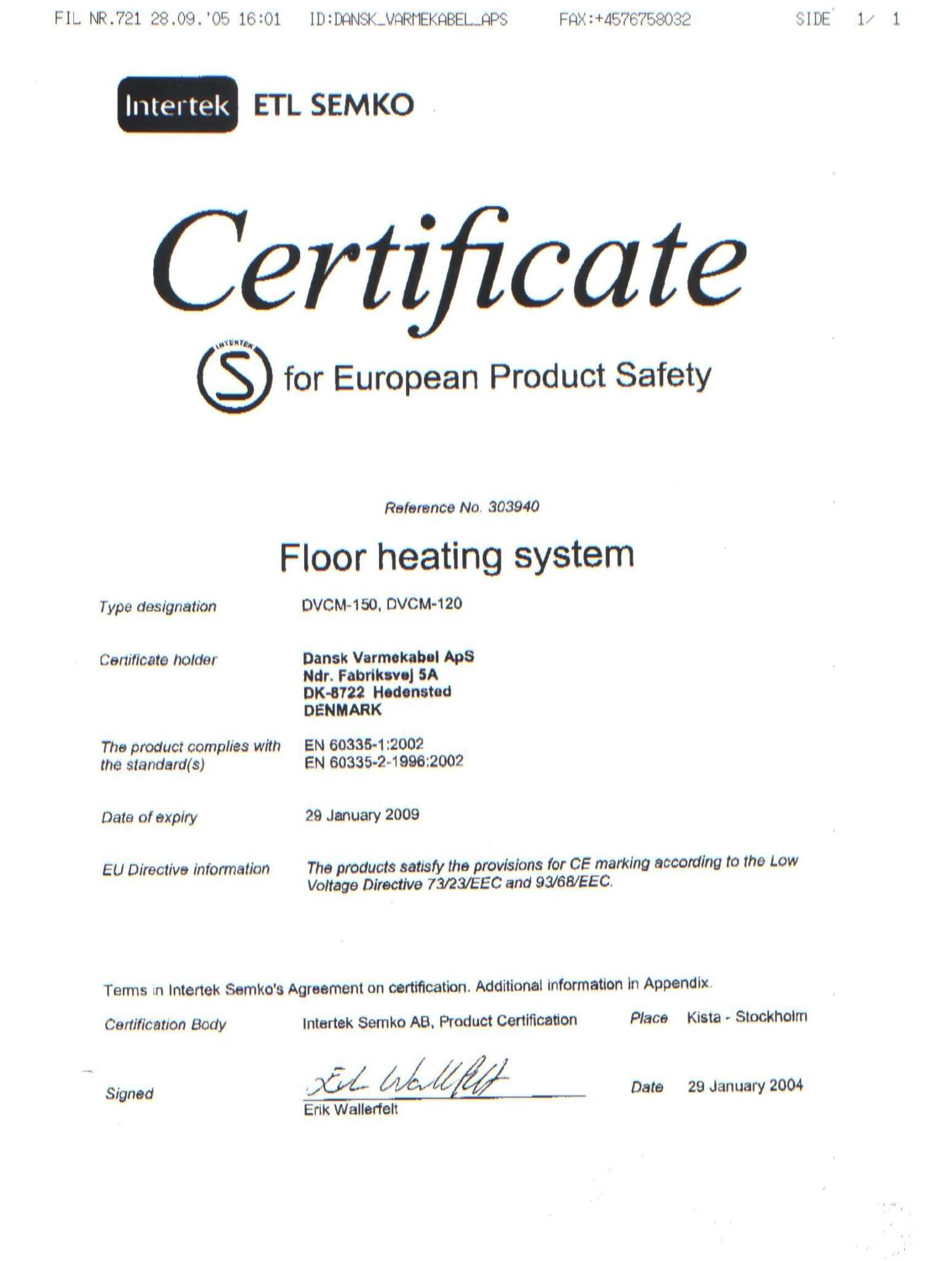 Certificate Of Conformance Template