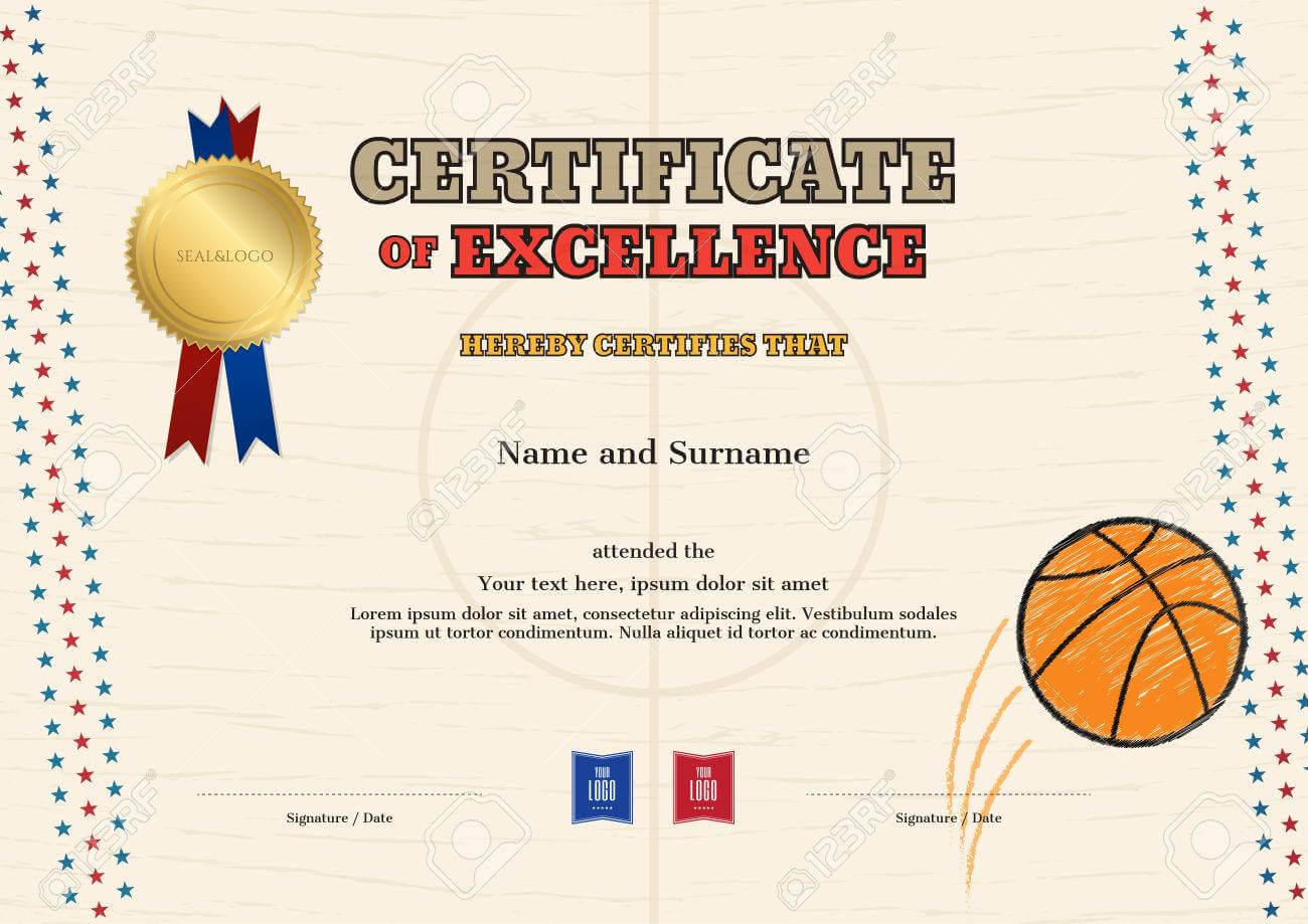 certificate-of-excellence-template-in-sport-theme-for-basketball-within-basketball-camp