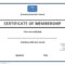 Certificate Of Membership Template Pertaining To New Member Certificate Template