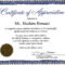 Certificate Of Recognition Wording Copy Certificate With Regard To Volunteer Award Certificate Template