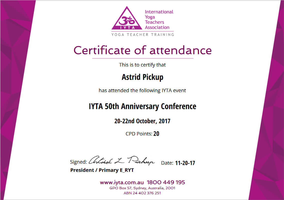 Certificate Of The Month February 2018 – Iyta – Attendance Inside International Conference Certificate Templates