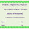 Certificate Sample For Project - Calep.midnightpig.co in Certificate Template For Project Completion