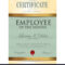 Certificate Template Employee Of The Month Intended For Employee Of The Month Certificate Template