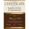 Certificate Template, Employee Of The Month Throughout Manager Of The Month Certificate Template