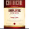 Certificate Template Employee Of The Month With Regard To Employee Of The Month Certificate Template
