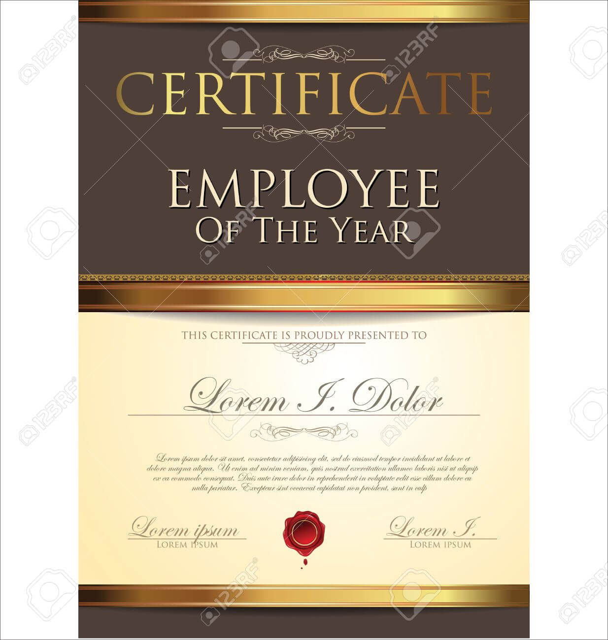 Certificate Template, Employee Of The Year Throughout Employee Of The Year Certificate Template Free