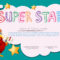 Certificate Template For Super Star – Download Free Vectors Inside Star Award Certificate Template