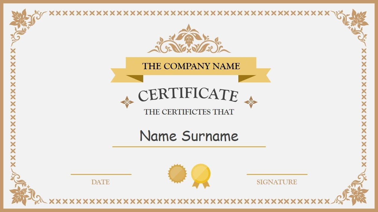 Certificate Template Powerpoint | Safebest.xyz For Award Certificate Template Powerpoint