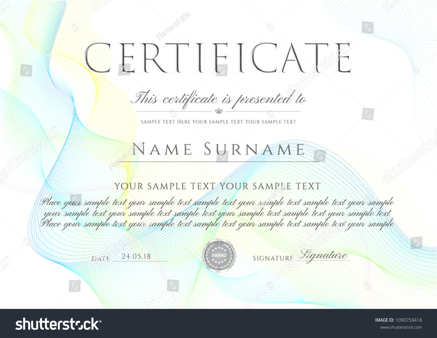Certificate Template Printable Editable Design Diploma With Regard To Life Membership Certificate Templates